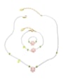 thumb Brass Glass beads Multi Color Flower Bohemia Necklace 0
