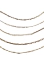 thumb Brass  Freshwater Pearl Geometric Minimalist Necklace 3