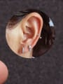 thumb Brass Cubic Zirconia Round Minimalist Single Earring 1