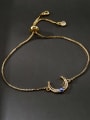thumb Brass Cubic Zirconia Geometric Vintage Adjustable Bracelet 1