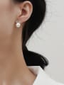 thumb Copper Imitation Pearl Crown Dainty Stud Trend Korean Fashion Earring 1