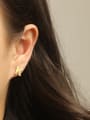 thumb Titanium smooth Letter Minimalist Stud Earring(single only one ) 1
