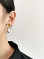 thumb Copper Imitation Pearl Water Drop Minimalist Drop Trend Korean Fashion Earring 1