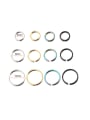 thumb Stainless steel Smooth Geometric Hip Hop Nose Rings(Single Only One) 0