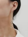 thumb Copper Cubic Zirconia Tassel Dainty Drop Trend Korean Fashion Earring 1