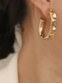 thumb Brass Geometric Minimalist Hoop Trend Korean Fashion Earring 3
