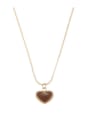 thumb Titanium Steel Enamel Heart Minimalist Necklace 3