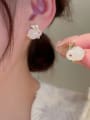 thumb Brass Rabbit Cute Stud Earring 1