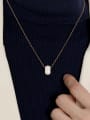 thumb Alloy Enamel Geometric Minimalist Necklace 2