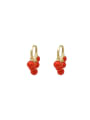 thumb Brass Tassel Vintage Stud Earring 0