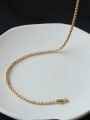 thumb Brass Hollow  Geometric China Vintage Choker Necklace 2