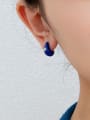 thumb Brass Enamel Water Drop Minimalist Stud Earring 2