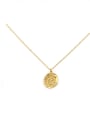 thumb Brass Coin Vintage pendant Necklace 0