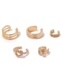 thumb Brass Hollow Geometric Vintage Single Earring(only one) 0