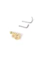 thumb Brass Cubic Zirconia Butterfly Cute Snake Moon  Nose Rings(Single Only One) 3