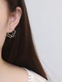 thumb Copper Hollow Square Minimalist Stud Trend Korean Fashion Earring 1