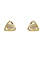 thumb Brass Cats Eye Geometric Trend Clip Earring 0