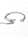 thumb Brass Geometric Vintage Hollow Chain Bracelet 0