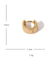thumb Brass Cubic Zirconia Star Minimalist Single Earring 4