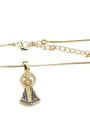 thumb Brass Cubic Zirconia Religious Ethnic Necklace 1