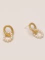 thumb Brass Cubic Zirconia Geometric Ethnic Drop Trend Korean Fashion Earring 3