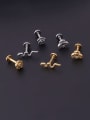 thumb Stainless steel Flower Snake Hip Hop Nose Studs 3
