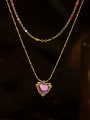 thumb Brass Heart Vintage Necklace 2