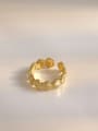 thumb Brass Geometric Hip Hop Band Ring 2