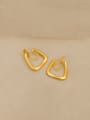 thumb Brass Geometric Hip Hop Clip Earring 1