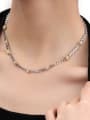 thumb Brass Cubic Zirconia Flower Trend Necklace 1