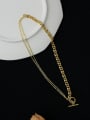 thumb Brass Geometric Tassel Vintage Lariat Necklace 3