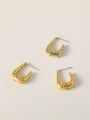 thumb Brass Rhinestone Geometric Vintage Stud Trend Korean Fashion Earring 2
