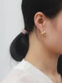 thumb Copper Rhinestone Geometric Minimalist Stud Trend Korean Fashion Earring 2