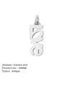 thumb stainless steel letter pendant diy jewelry accessories 2