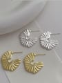 thumb Brass Geometric Minimalist Stud Earring 0