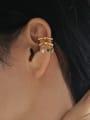 thumb Brass Cubic Zirconia Geometric Trend Single Earring(Single -Only One) 1