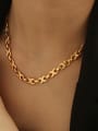 thumb Brass Geometric Vintage Necklace 1