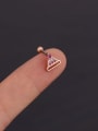 thumb Brass with Cubic Zirconia Multi Color Geometric Dainty Stud Earring 4