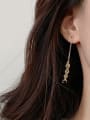 thumb Copper Hollow Geometric Minimalist Threader Trend Korean Fashion Earring 1