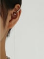 thumb Brass Imitation Pearl Tassel Minimalist Single Earring 1