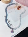 thumb Alloy Imitation Pearl White Trend Necklace 0