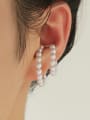 thumb Brass Imitation Pearl Geometric Vintage Single Earring(Only One) 2