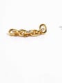 thumb Brass Cubic Zirconia Geometric  Chain Vintage Drop Earring 3