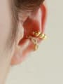 thumb Brass Cubic Zirconia Geometric Minimalist Single Earring 2