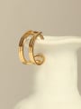 thumb Brass Geometric line Vintage Stackable Ring 3