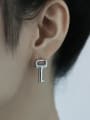 thumb Titanium Steel Key Minimalist Stud Earring 1