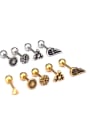 thumb Stainless steel Geometric Vintage Stud Earring(Single Only One) 1