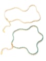 thumb Brass Cubic Zirconia Geometric Minimalist Necklace 0