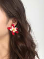 thumb Alloy Acrylic Flower Cute Stud Earring 1