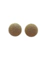 thumb Brass Geometric Minimalist Stud Earring 3
